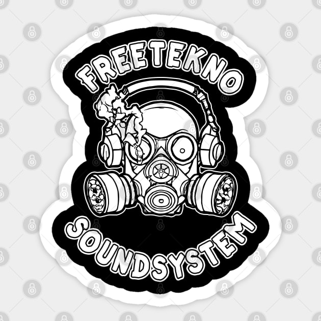 Freetekno Soundsystem Sticker by T-Shirt Dealer